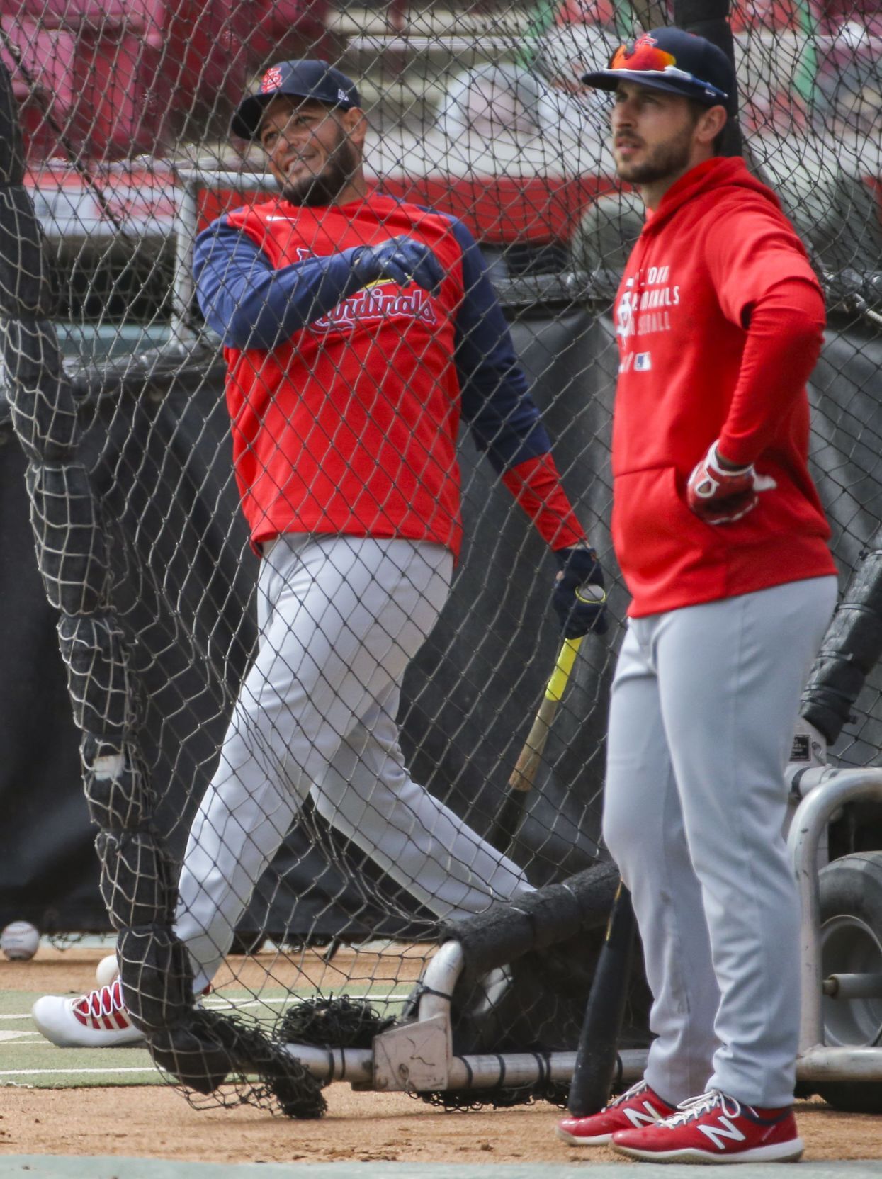 Cardinals hold a team workout ahead of opening day